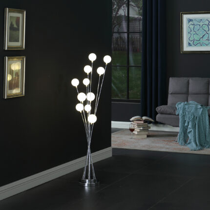 46" Chrome Multi Light LED Novelty Floor Lamp - Image 5
