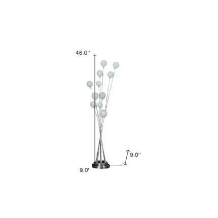 46" Chrome Multi Light LED Novelty Floor Lamp - Image 7