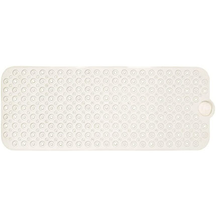 40" Beige Latex Bubbles Non Slip Shower Mat - Image 3