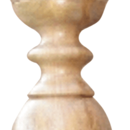 29" Natural Floor Solid Wood Candle Holder - Image 4