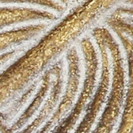18" Gold Feather Metal Handmade Tray - Image 7