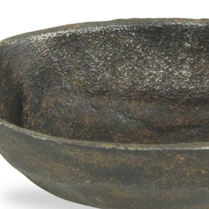 2" Bronze Iron Tabletop Dish Candle Holder - Image 4