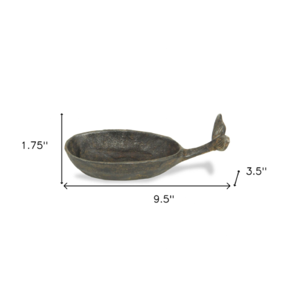 2" Bronze Iron Tabletop Dish Candle Holder - Image 6