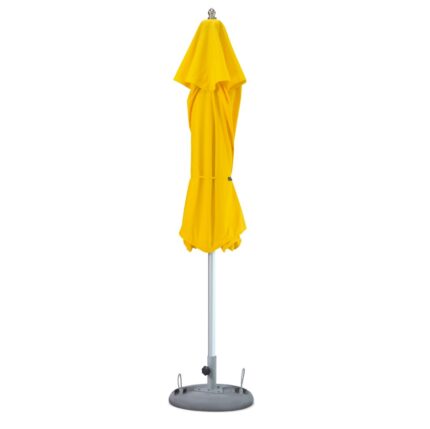 10' Yellow Polyester Round Market Patio Umbrella - Image 3