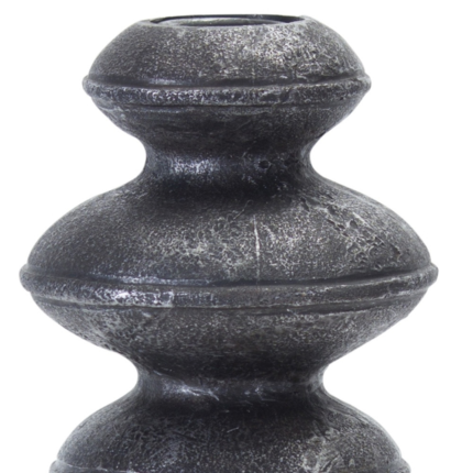 Set of Four Natural and Black Resin and Stone Powder Ornate Tabletop - Image 9