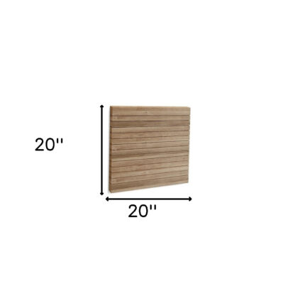 Natural Teak 20" Square Shower Mat - Image 7