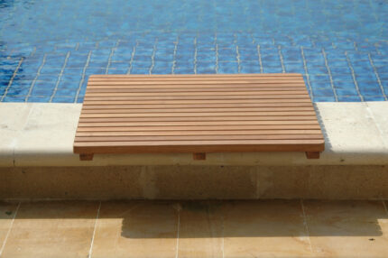 Natural Teak 24" Square Shower Mat - Image 7