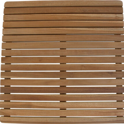 Natural Teak 24" Square Shower Mat - Image 5