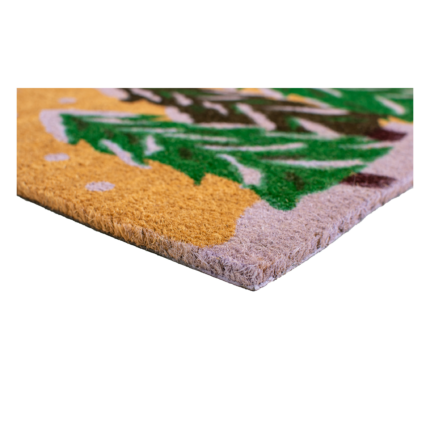 17" X 29" Natural and Green Coir Christmas Trees Outdoor Christmas Door Mat - Image 4