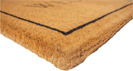 24" X 36" Natural and Black Coir Welcome Outdoor Door Mat - Image 4