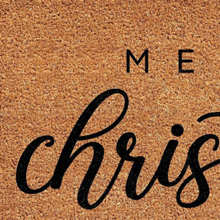 17" X 29" Natural and Black Coir Merry Christmas Outdoor Christmas Door Mat - Image 4