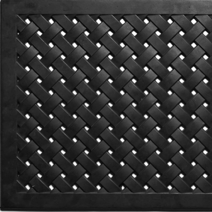 24" X 36" Black Rubber Weave Outdoor Door Mat - Image 6