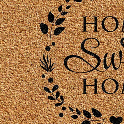 17" X 29" Natural and Black Coir Home Sweet Home Outdoor Door Mat - Image 7