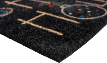 24" X 36" Black and Natural Coir Happy Holidays Outdoor Christmas Door Mat - Image 4