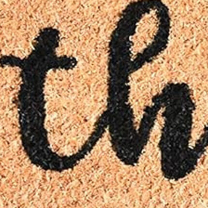 17" X 29" Natural and Black Coir This is Us Outdoor Door Mat - Image 6