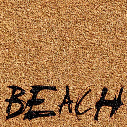 17" X 29" Natural and Black Coir Beach Life Outdoor Door Mat - Image 5