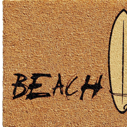 17" X 29" Natural and Black Coir Beach Life Outdoor Door Mat - Image 6