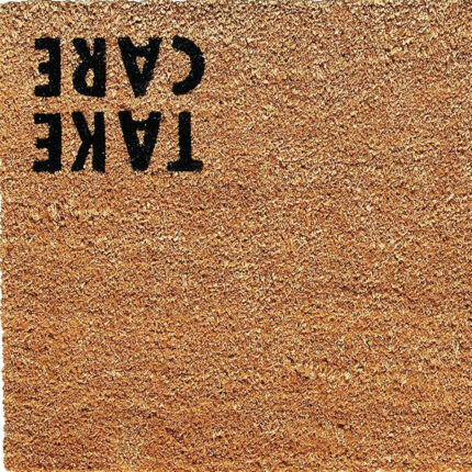 17" X 29" Natural and Black Coir Hey There Outdoor Door Mat - Image 4