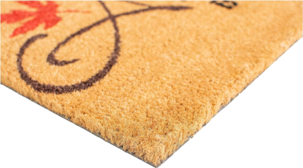 17" X 29" Natural Black and Orange Coir Autumn Blessings Outdoor Fall Door Mat - Image 4