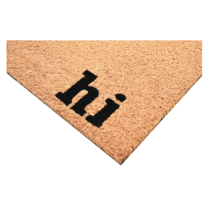 17" X 29" Natural and Black Coir Hi Bye Outdoor Door Mat - Image 4