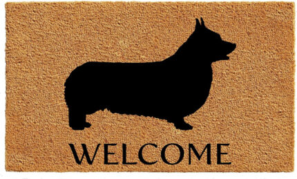 17" X 29" Natural and Black Coir Dachshund Welcome Outdoor Door Mat - Image 2