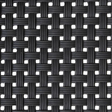 18" X 30" Black Rubber Weave Outdoor Door Mat - Image 4