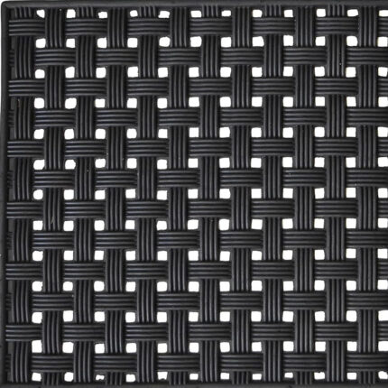 18" X 30" Black Rubber Weave Outdoor Door Mat - Image 5