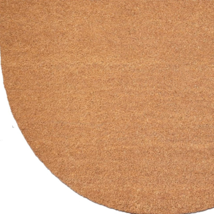 24" X 36" Natural Coir Solid Color Outdoor Semi Circle Door Mat - Image 5