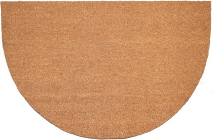 24" X 36" Natural Coir Solid Color Outdoor Semi Circle Door Mat - Image 4