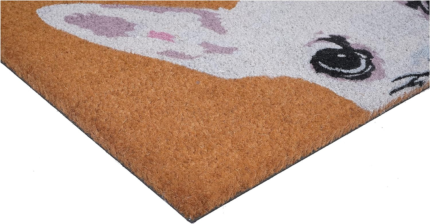 17" X 29" Natural Black and White Coir Chihuahua Hello Outdoor Door Mat - Image 4