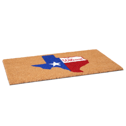 24" X 36" Natural Red White and Blue Coir Texas Outdoor Door Mat - Image 3