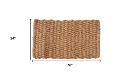 24" X 36" Brown Coir Weave Outdoor Door Mat - Image 5
