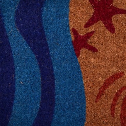 18" X 30" Blue and Red Coir Crab Outdoor Door Mat - Image 6