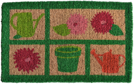 18" X 30" Brown Coir Garden Tools Outdoor Spring Door Mat - Image 2