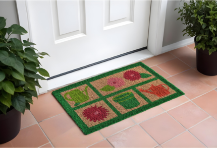 18" X 30" Brown Coir Garden Tools Outdoor Spring Door Mat - Image 1