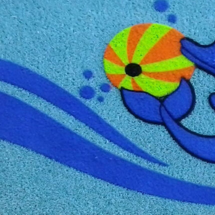 18" X 30" Blue Coir Dolphin Outdoor Door Mat - Image 4