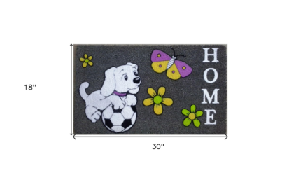 18" X 30" White Coir Dog Home Outdoor Door Mat - Image 5
