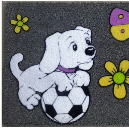 18" X 30" White Coir Dog Home Outdoor Door Mat - Image 3