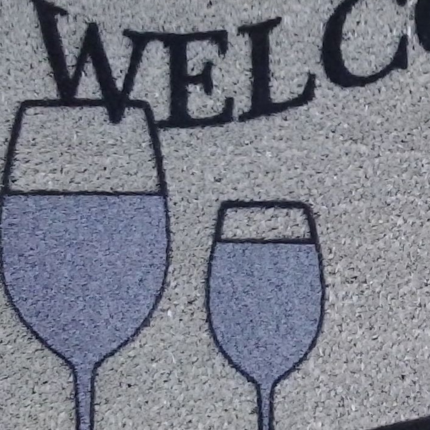 18" X 30" Black and Red Coir Wine Welcome Outdoor Door Mat - Image 4