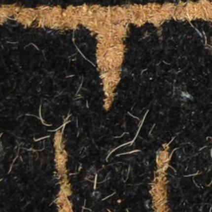 18" X 30" Brown and Black Coir My House My Rules Outdoor Door Mat - Image 6
