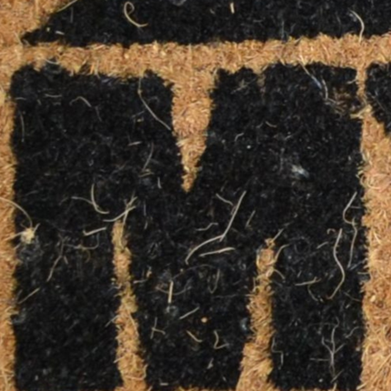 18" X 30" Brown and Black Coir My House My Rules Outdoor Door Mat - Image 7
