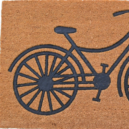 24" X 36" Brown and Black Coir Bicycle Outdoor Door Mat - Image 3