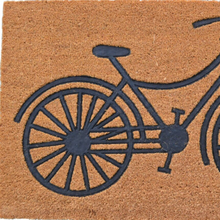 24" X 36" Brown and Black Coir Bicycle Outdoor Door Mat - Image 3