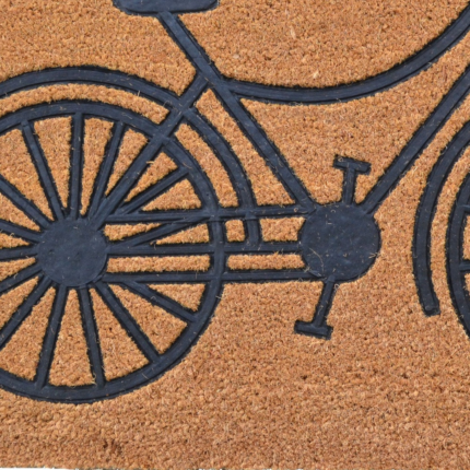 24" X 36" Brown and Black Coir Bicycle Outdoor Door Mat - Image 4