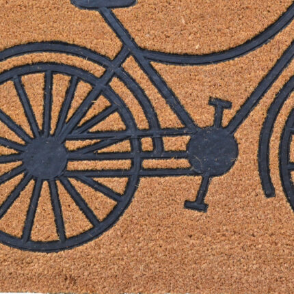 24" X 36" Brown and Black Coir Bicycle Outdoor Door Mat - Image 4