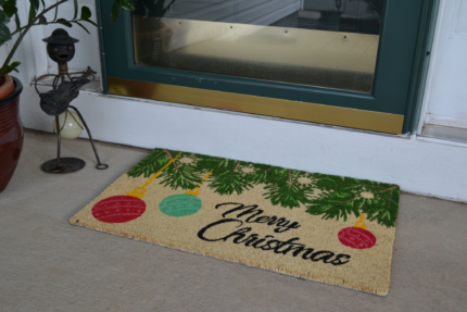 18" X 30" Beige and Red Coir Christmas Merry Christmas Outdoor Christmas Door Mat - Image 5