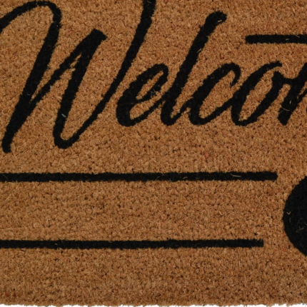 18" X 30" Brown and Black Coir Welcome Outdoor Door Mat - Image 3