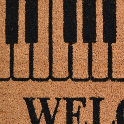 18" X 30" Brown and Black Coir Welcome Outdoor Door Mat - Image 4