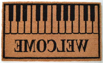 18" X 30" Brown and Black Coir Welcome Outdoor Door Mat - Image 3