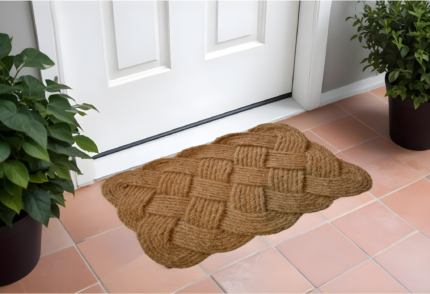 18" X 30" Brown Coir Weave Outdoor Door Mat - Image 1